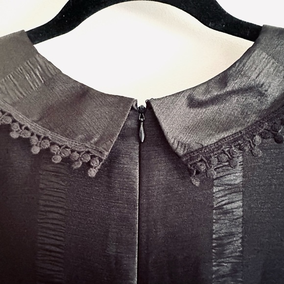 Anna Sui For Target Peter Pan Collar Black Shift Dress - Picture 10 of 12